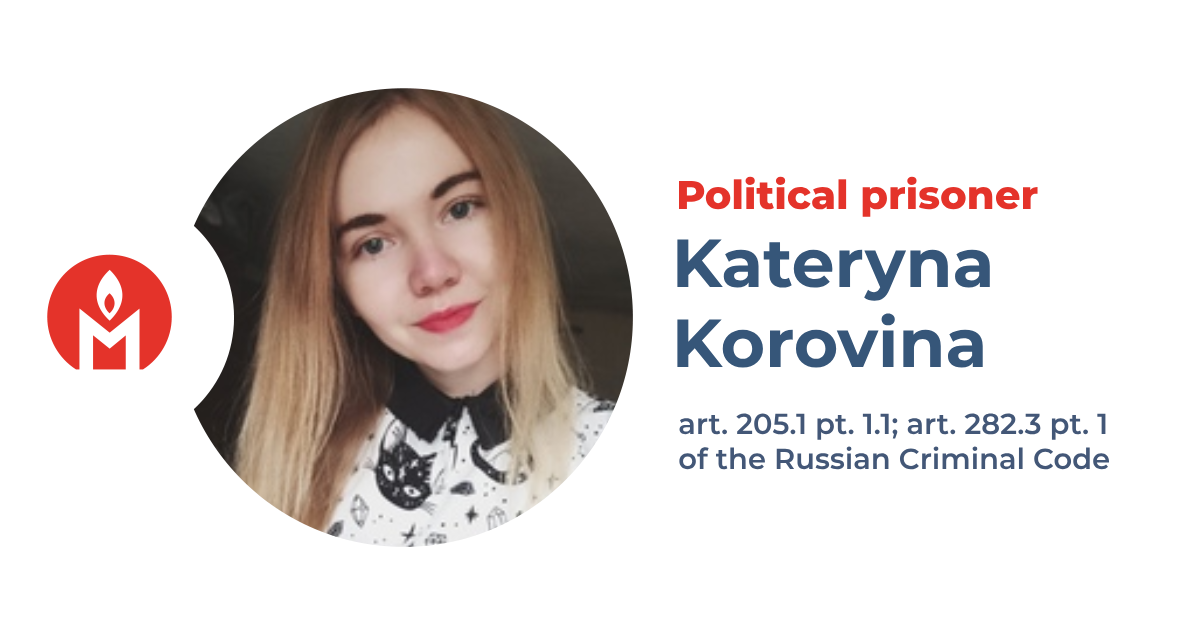Kateryna Korovina is a political prisoner